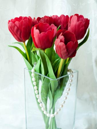 Цветы из холодного фарфора - Часть 3. Тюльпаны. Подробный МК. 65